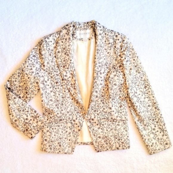 Hugo Buscati Jackets & Blazers - Hugo Buscati Collection Floral Jacquard Blazer 10